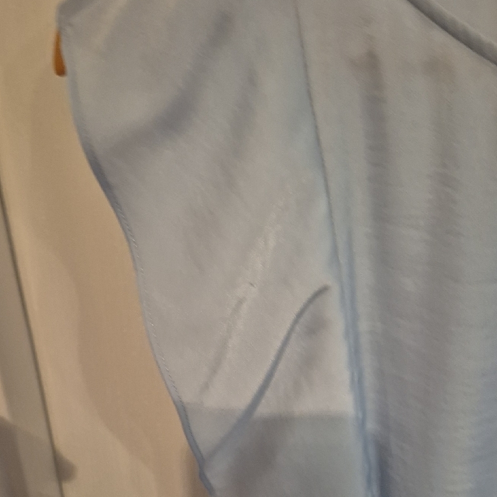 BCBGMaxAzria Light Crystal Blue Ruffle Mini Dress - Picture 6 of 12